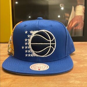 Mitchell & Ness Blue Basketball Hat